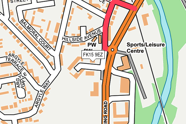 FK15 9EZ map - OS OpenMap – Local (Ordnance Survey) FK15 9EZ map - OS OpenMap – Local (Ordnance Survey)
