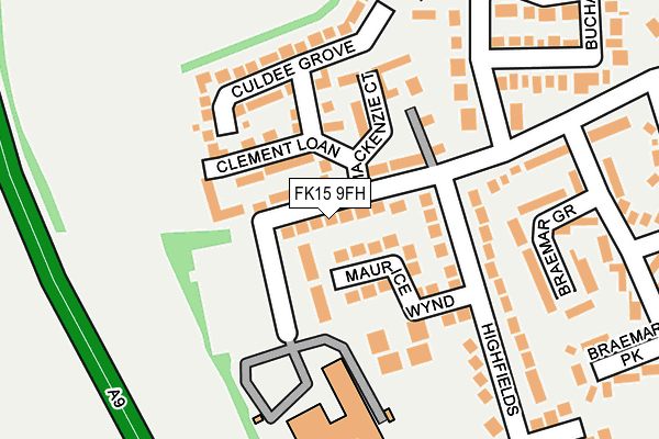 FK15 9FH map - OS OpenMap – Local (Ordnance Survey) FK15 9FH map - OS OpenMap – Local (Ordnance Survey)