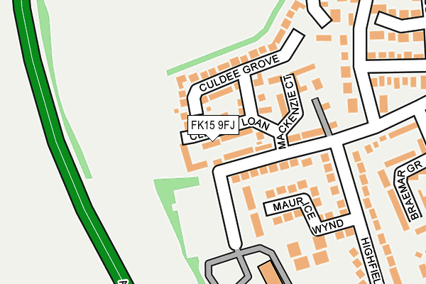 FK15 9FJ map - OS OpenMap – Local (Ordnance Survey) FK15 9FJ map - OS OpenMap – Local (Ordnance Survey)