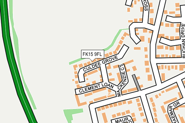 FK15 9FL map - OS OpenMap – Local (Ordnance Survey) FK15 9FL map - OS OpenMap – Local (Ordnance Survey)