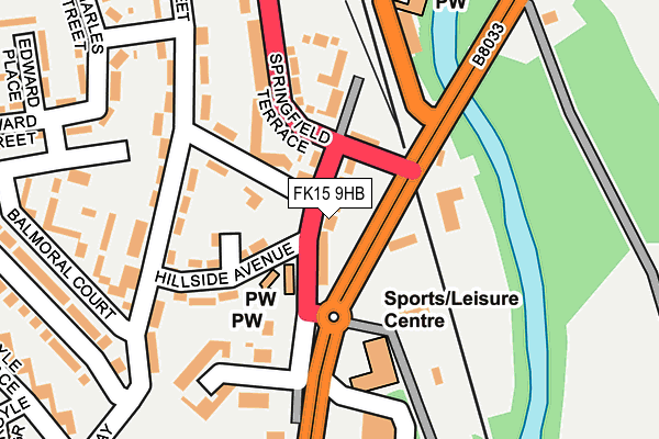 FK15 9HB map - OS OpenMap – Local (Ordnance Survey)