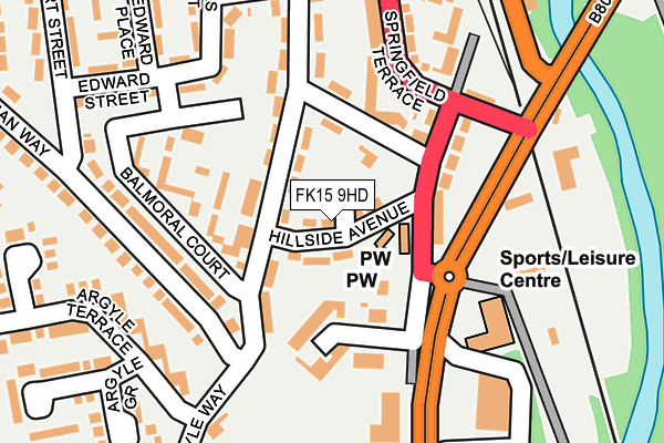 FK15 9HD map - OS OpenMap – Local (Ordnance Survey) FK15 9HD map - OS OpenMap – Local (Ordnance Survey)