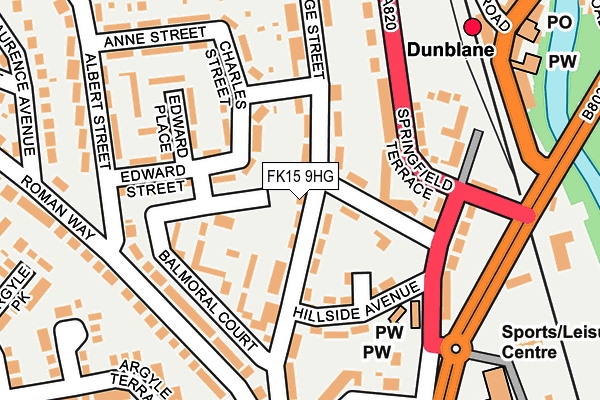 FK15 9HG map - OS OpenMap – Local (Ordnance Survey)