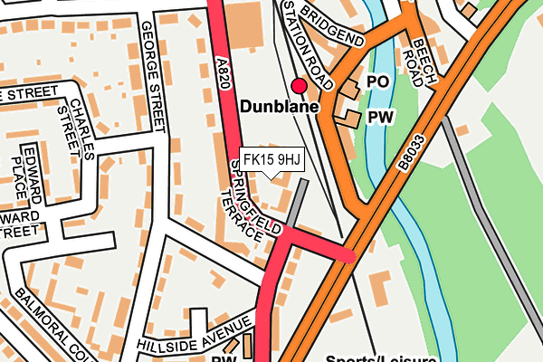 FK15 9HJ map - OS OpenMap – Local (Ordnance Survey) FK15 9HJ map - OS OpenMap – Local (Ordnance Survey)