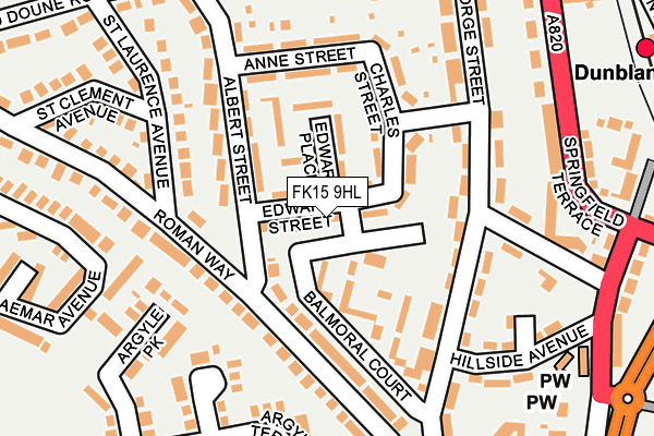FK15 9HL map - OS OpenMap – Local (Ordnance Survey) FK15 9HL map - OS OpenMap – Local (Ordnance Survey)