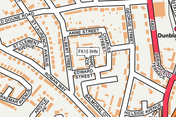 FK15 9HN map - OS OpenMap – Local (Ordnance Survey) FK15 9HN map - OS OpenMap – Local (Ordnance Survey)