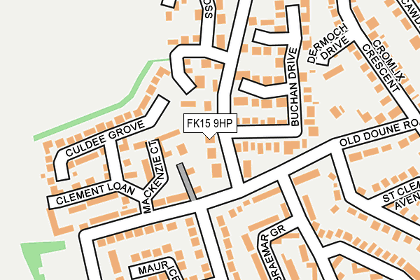 FK15 9HP map - OS OpenMap – Local (Ordnance Survey) FK15 9HP map - OS OpenMap – Local (Ordnance Survey)