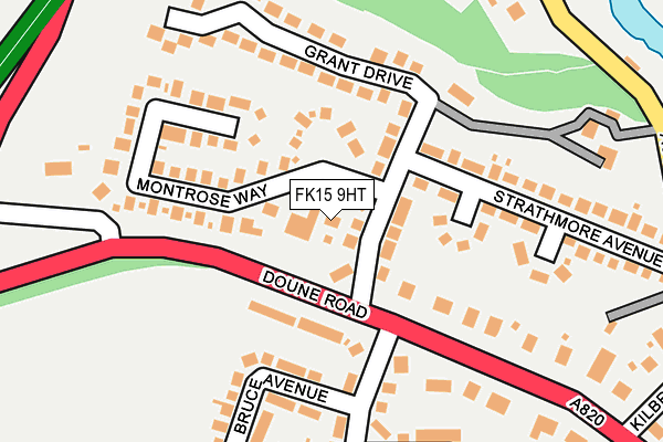 FK15 9HT map - OS OpenMap – Local (Ordnance Survey) FK15 9HT map - OS OpenMap – Local (Ordnance Survey)