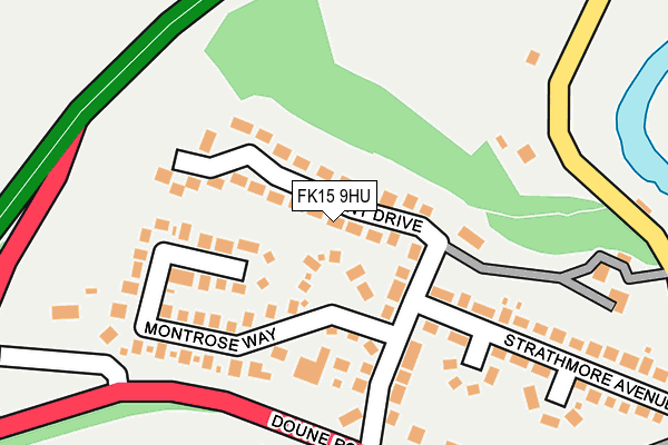 FK15 9HU map - OS OpenMap – Local (Ordnance Survey) FK15 9HU map - OS OpenMap – Local (Ordnance Survey)