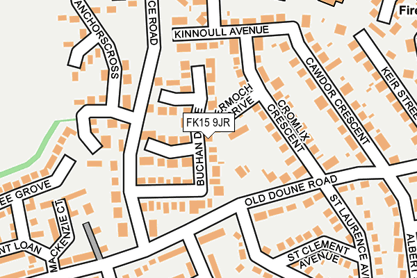 FK15 9JR map - OS OpenMap – Local (Ordnance Survey) FK15 9JR map - OS OpenMap – Local (Ordnance Survey)