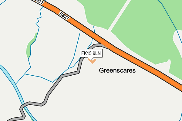 FK15 9LN map - OS OpenMap – Local (Ordnance Survey) FK15 9LN map - OS OpenMap – Local (Ordnance Survey)