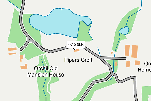 FK15 9LR map - OS OpenMap – Local (Ordnance Survey) FK15 9LR map - OS OpenMap – Local (Ordnance Survey)
