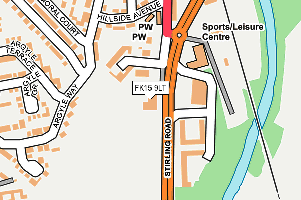 FK15 9LT map - OS OpenMap – Local (Ordnance Survey) FK15 9LT map - OS OpenMap – Local (Ordnance Survey)