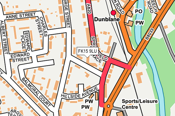 FK15 9LU map - OS OpenMap – Local (Ordnance Survey) FK15 9LU map - OS OpenMap – Local (Ordnance Survey)