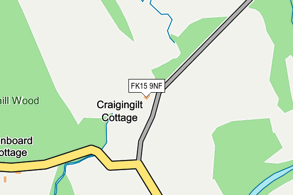 FK15 9NF map - OS OpenMap – Local (Ordnance Survey) FK15 9NF map - OS OpenMap – Local (Ordnance Survey)
