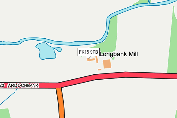 FK15 9PB map - OS OpenMap – Local (Ordnance Survey) FK15 9PB map - OS OpenMap – Local (Ordnance Survey)