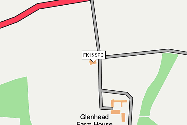 FK15 9PD map - OS OpenMap – Local (Ordnance Survey)