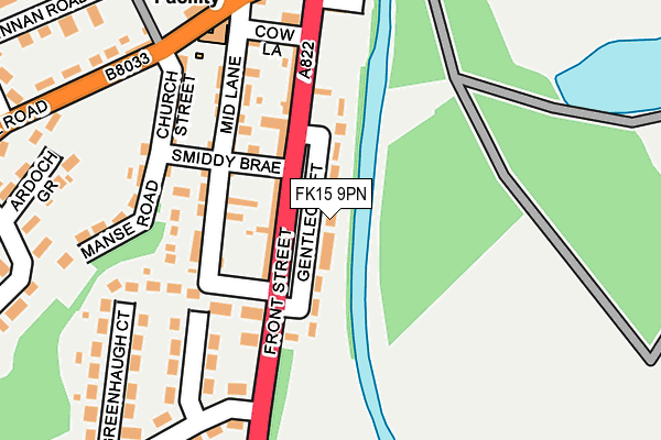 FK15 9PN map - OS OpenMap – Local (Ordnance Survey) FK15 9PN map - OS OpenMap – Local (Ordnance Survey)