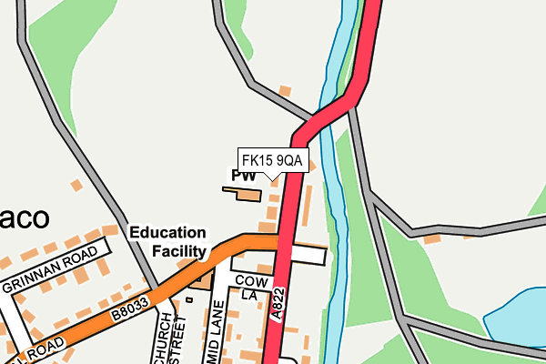 FK15 9QA map - OS OpenMap – Local (Ordnance Survey) FK15 9QA map - OS OpenMap – Local (Ordnance Survey)