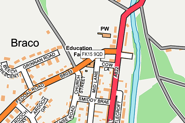 FK15 9QD map - OS OpenMap – Local (Ordnance Survey) FK15 9QD map - OS OpenMap – Local (Ordnance Survey)
