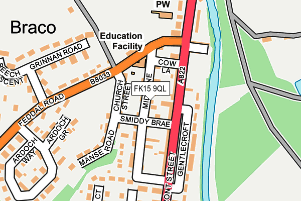 FK15 9QL map - OS OpenMap – Local (Ordnance Survey) FK15 9QL map - OS OpenMap – Local (Ordnance Survey)