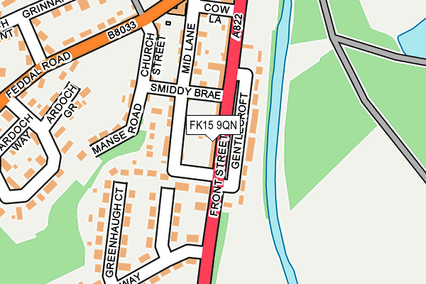 FK15 9QN map - OS OpenMap – Local (Ordnance Survey)