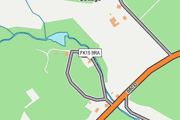 FK15 9RA map - OS OpenMap – Local (Ordnance Survey) FK15 9RA map - OS OpenMap – Local (Ordnance Survey)