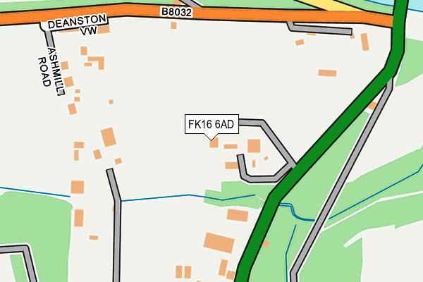 FK16 6AD map - OS OpenMap – Local (Ordnance Survey) FK16 6AD map - OS OpenMap – Local (Ordnance Survey)