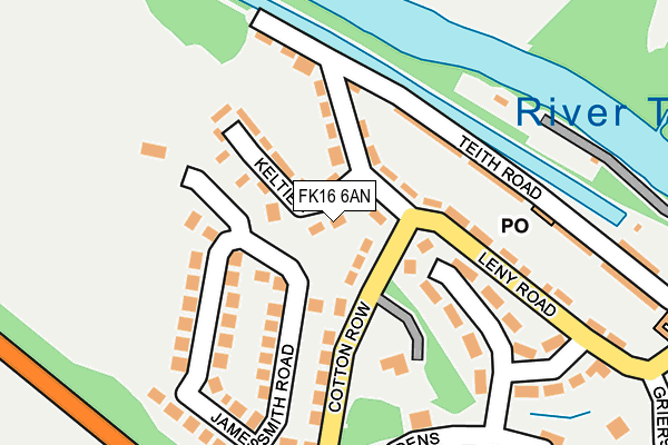 FK16 6AN map - OS OpenMap – Local (Ordnance Survey) FK16 6AN map - OS OpenMap – Local (Ordnance Survey)