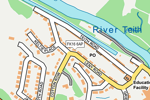 FK16 6AP map - OS OpenMap – Local (Ordnance Survey) FK16 6AP map - OS OpenMap – Local (Ordnance Survey)