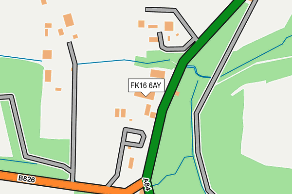 FK16 6AY map - OS OpenMap – Local (Ordnance Survey) FK16 6AY map - OS OpenMap – Local (Ordnance Survey)