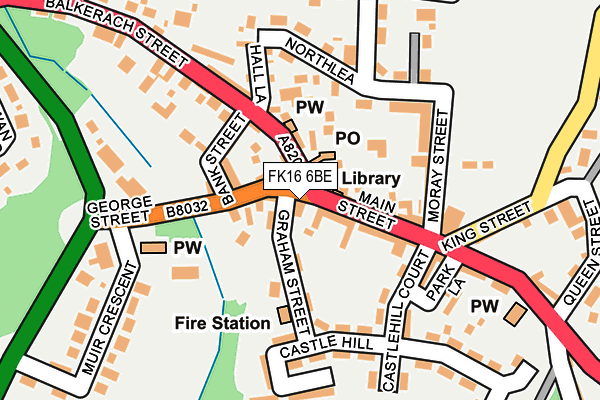 FK16 6BE map - OS OpenMap – Local (Ordnance Survey) FK16 6BE map - OS OpenMap – Local (Ordnance Survey)