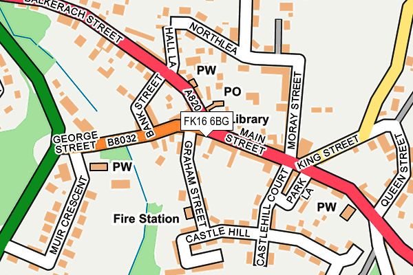 FK16 6BG map - OS OpenMap – Local (Ordnance Survey) FK16 6BG map - OS OpenMap – Local (Ordnance Survey)