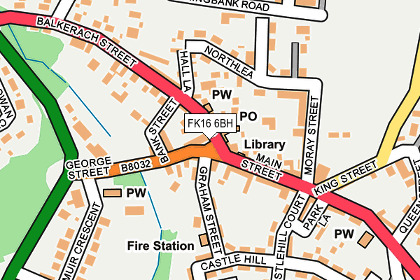 FK16 6BH map - OS OpenMap – Local (Ordnance Survey) FK16 6BH map - OS OpenMap – Local (Ordnance Survey)