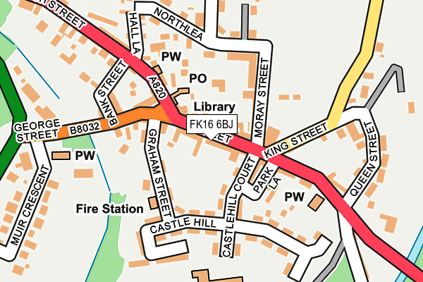 FK16 6BJ map - OS OpenMap – Local (Ordnance Survey) FK16 6BJ map - OS OpenMap – Local (Ordnance Survey)