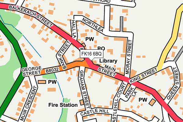 FK16 6BQ map - OS OpenMap – Local (Ordnance Survey) FK16 6BQ map - OS OpenMap – Local (Ordnance Survey)
