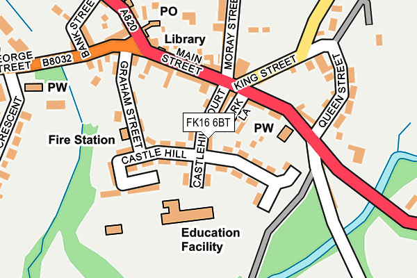 FK16 6BT map - OS OpenMap – Local (Ordnance Survey) FK16 6BT map - OS OpenMap – Local (Ordnance Survey)
