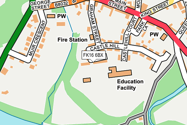 FK16 6BX map - OS OpenMap – Local (Ordnance Survey) FK16 6BX map - OS OpenMap – Local (Ordnance Survey)