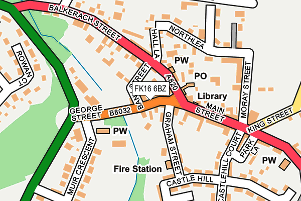 FK16 6BZ map - OS OpenMap – Local (Ordnance Survey) FK16 6BZ map - OS OpenMap – Local (Ordnance Survey)