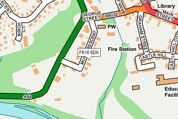 FK16 6DA map - OS OpenMap – Local (Ordnance Survey) FK16 6DA map - OS OpenMap – Local (Ordnance Survey)