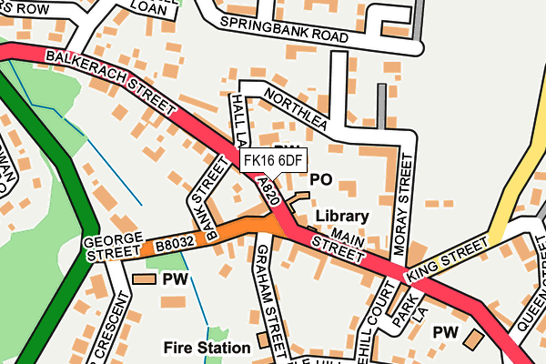 FK16 6DF map - OS OpenMap – Local (Ordnance Survey) FK16 6DF map - OS OpenMap – Local (Ordnance Survey)