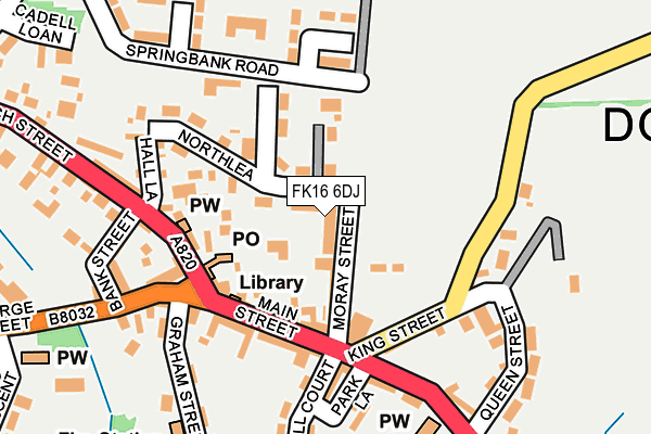 FK16 6DJ map - OS OpenMap – Local (Ordnance Survey) FK16 6DJ map - OS OpenMap – Local (Ordnance Survey)