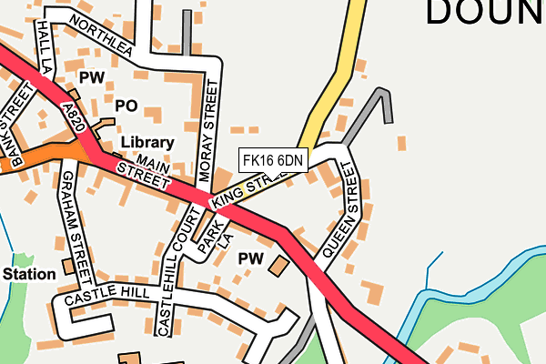 FK16 6DN map - OS OpenMap – Local (Ordnance Survey) FK16 6DN map - OS OpenMap – Local (Ordnance Survey)