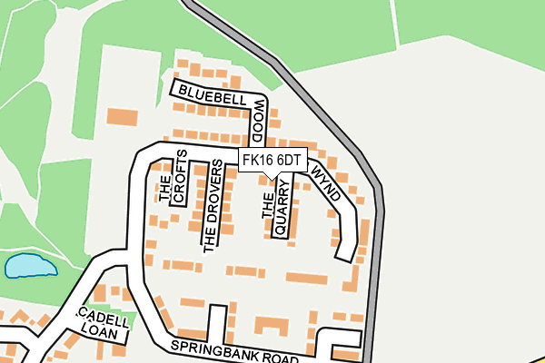 FK16 6DT map - OS OpenMap – Local (Ordnance Survey) FK16 6DT map - OS OpenMap – Local (Ordnance Survey)