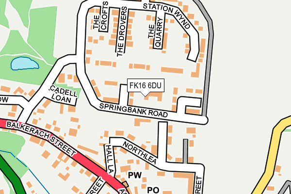 FK16 6DU map - OS OpenMap – Local (Ordnance Survey) FK16 6DU map - OS OpenMap – Local (Ordnance Survey)