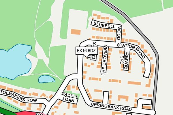 FK16 6DZ map - OS OpenMap – Local (Ordnance Survey) FK16 6DZ map - OS OpenMap – Local (Ordnance Survey)
