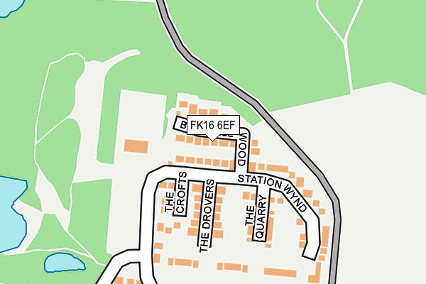 FK16 6EF map - OS OpenMap – Local (Ordnance Survey) FK16 6EF map - OS OpenMap – Local (Ordnance Survey)