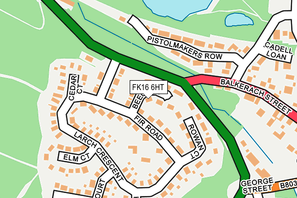 FK16 6HT map - OS OpenMap – Local (Ordnance Survey) FK16 6HT map - OS OpenMap – Local (Ordnance Survey)