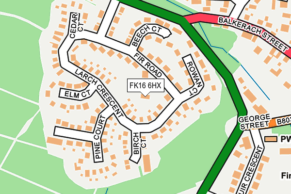 FK16 6HX map - OS OpenMap – Local (Ordnance Survey) FK16 6HX map - OS OpenMap – Local (Ordnance Survey)