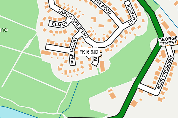 FK16 6JD map - OS OpenMap – Local (Ordnance Survey) FK16 6JD map - OS OpenMap – Local (Ordnance Survey)